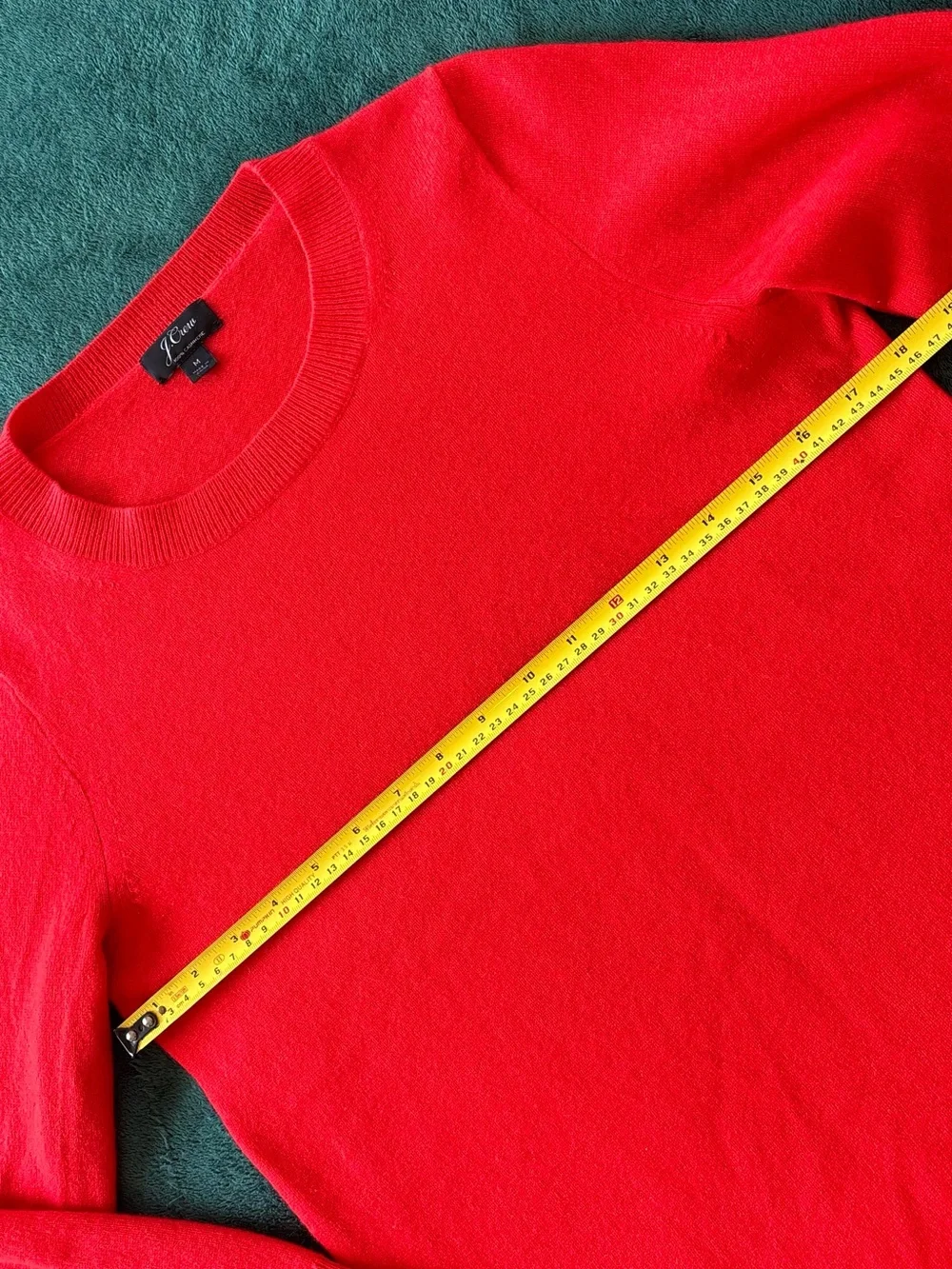 J. Crew Women's Bright Red Cashmere Sweater